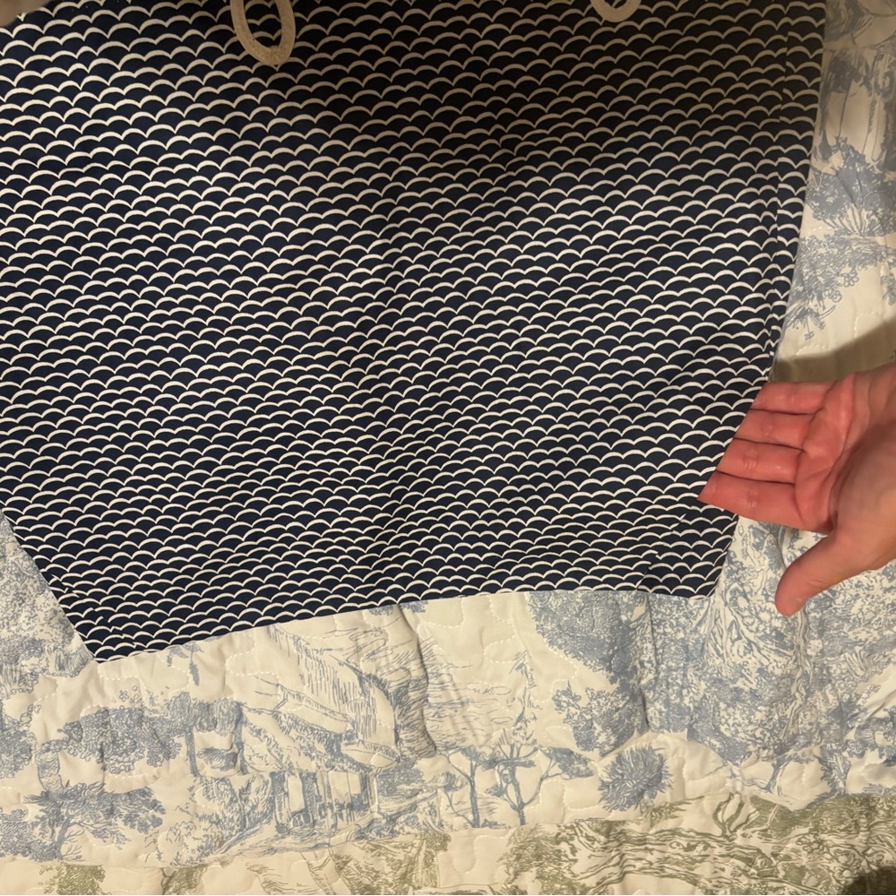 NWT Sydney Elizabeth sz 6 blue white Scalloped Hem Golf or casual Skirt skirt - Picture 4 of 9